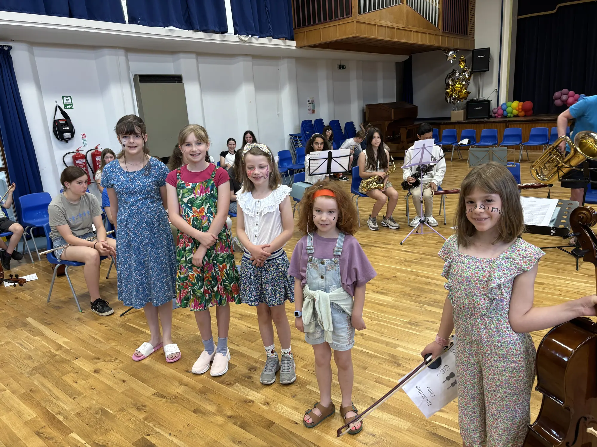Young musicians at a York Music Centre fun day