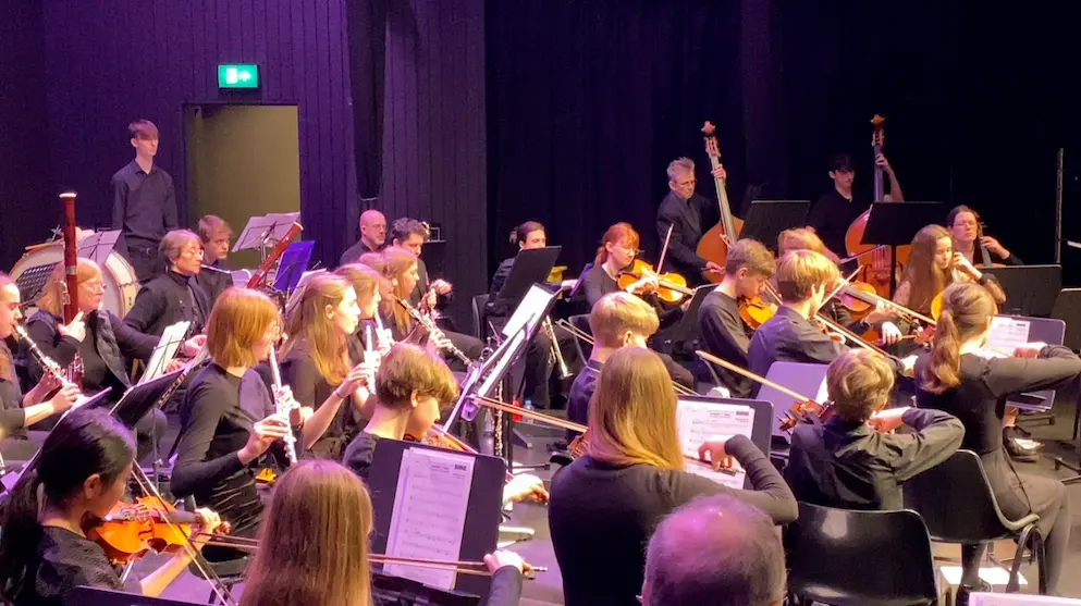 York Youth Orchestra performing at York St John University Creative Centre